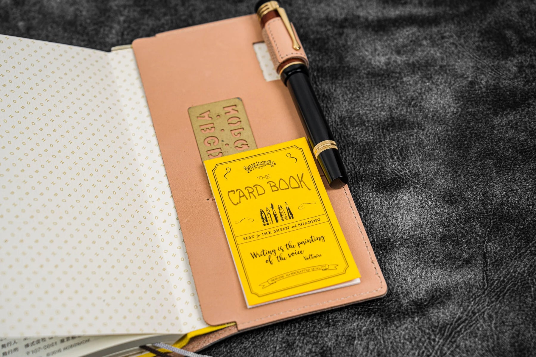 Galen Leather Slim Hobonichi Weeks Planner Cover - Undyed Leather