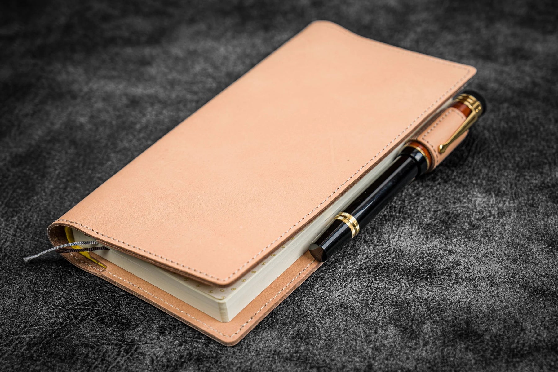 Galen Leather Slim Hobonichi Weeks Planner Cover - Undyed Leather