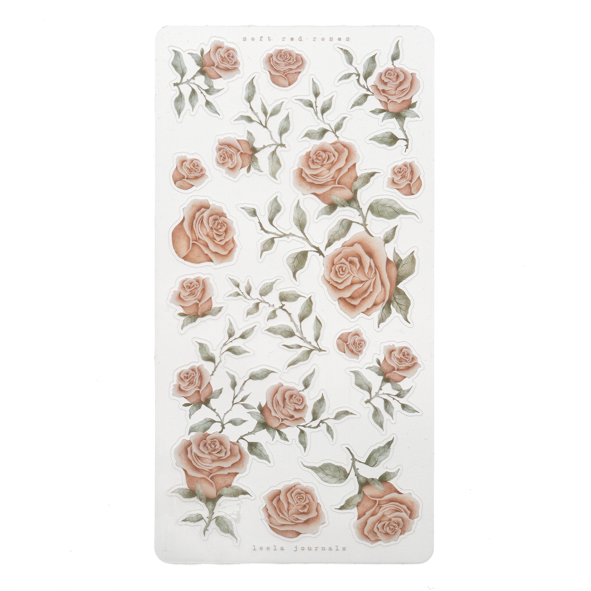 Leelajournals Dark Pink Rose Sticker Sheet