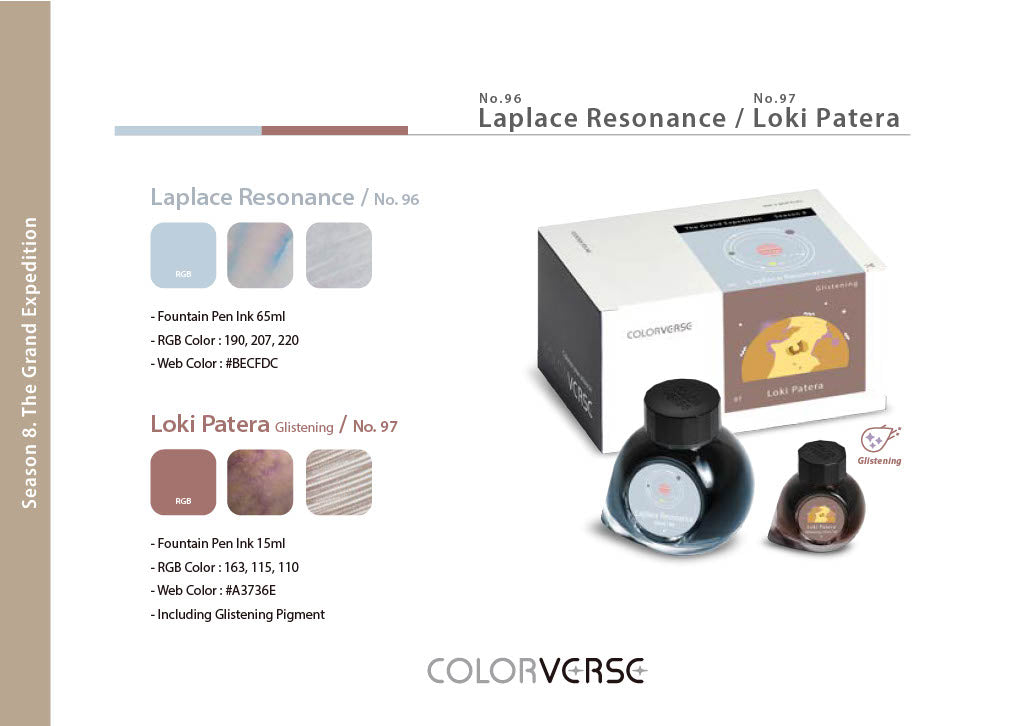 Colorverse 96 & 97 Laplace Resonance & Loki Patera Glistening