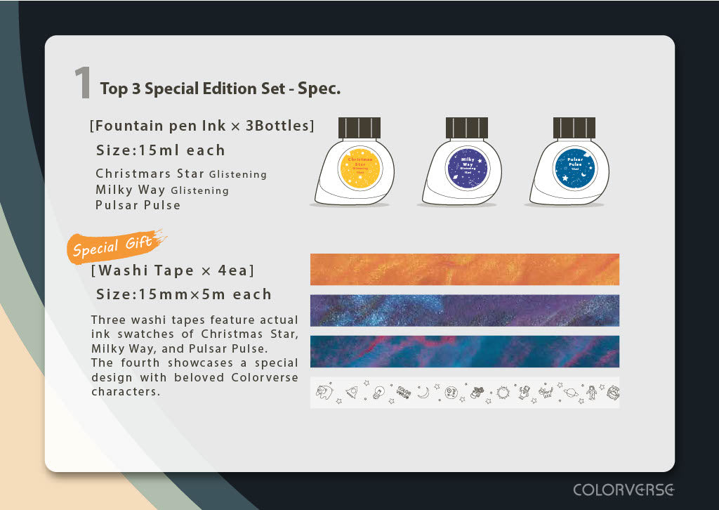 Colorverse 2024 Colorvent Calendar Top 3 Ink Set