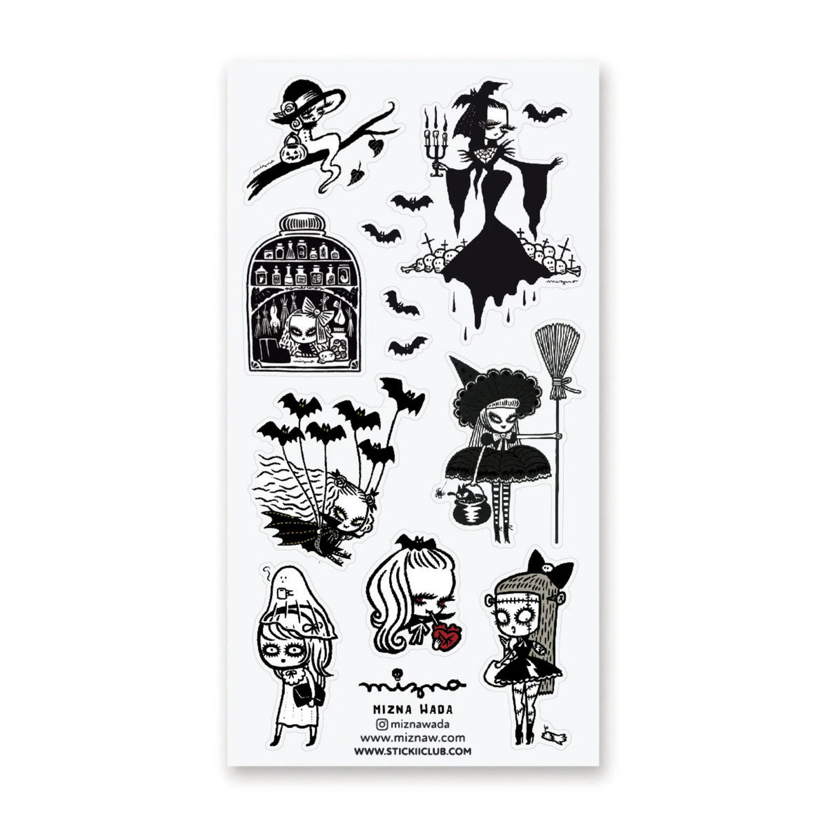 STICKII Sticker Sheet - Gals & Ghouls