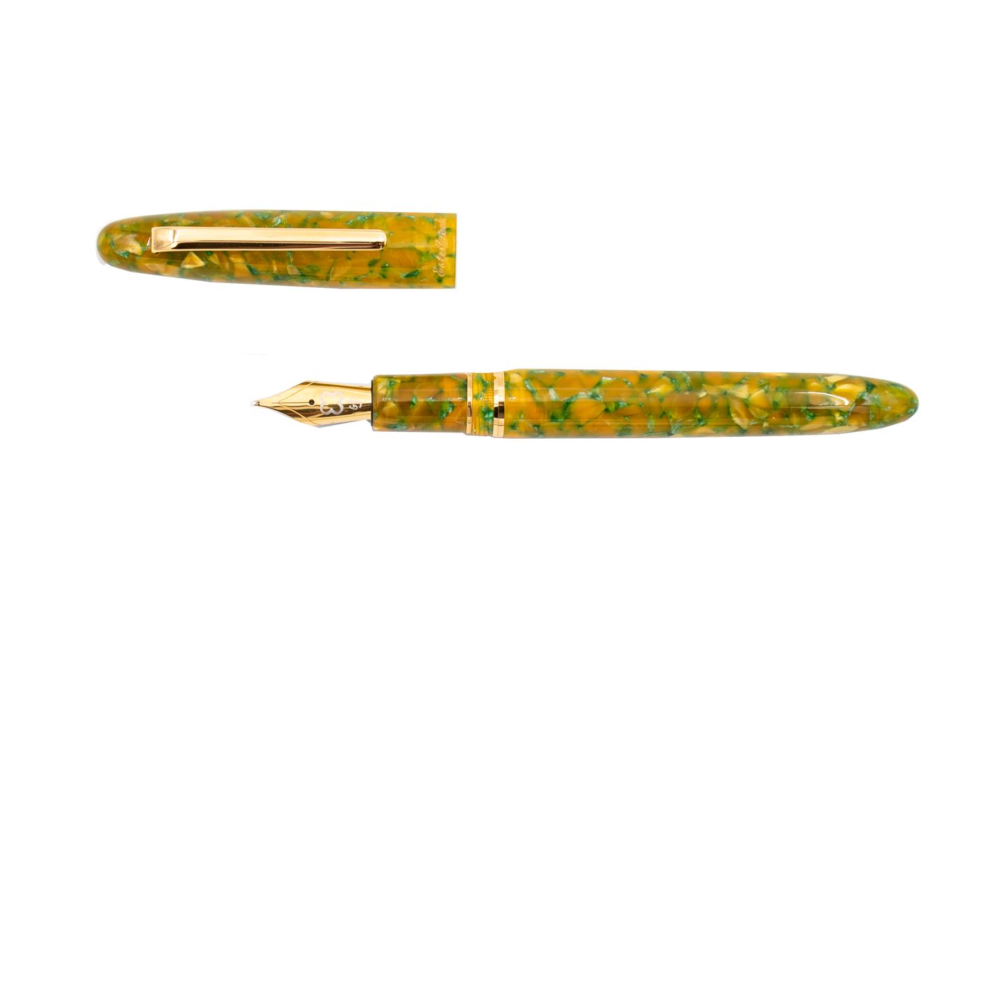 Esterbrook Estie Rainforest Fountain Pen - Gold trim