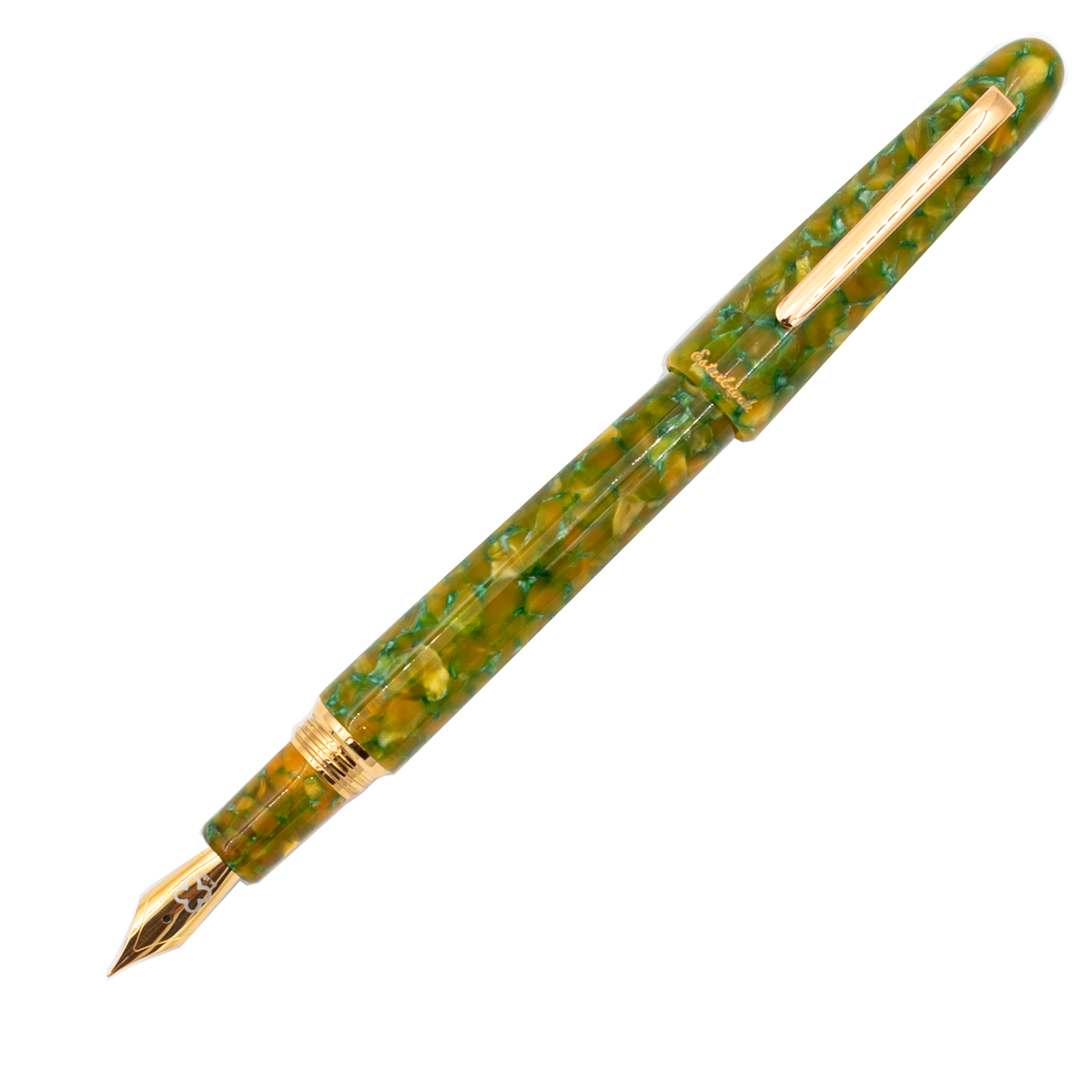 Esterbrook Estie Rainforest Fountain Pen Oversized - Gold trim