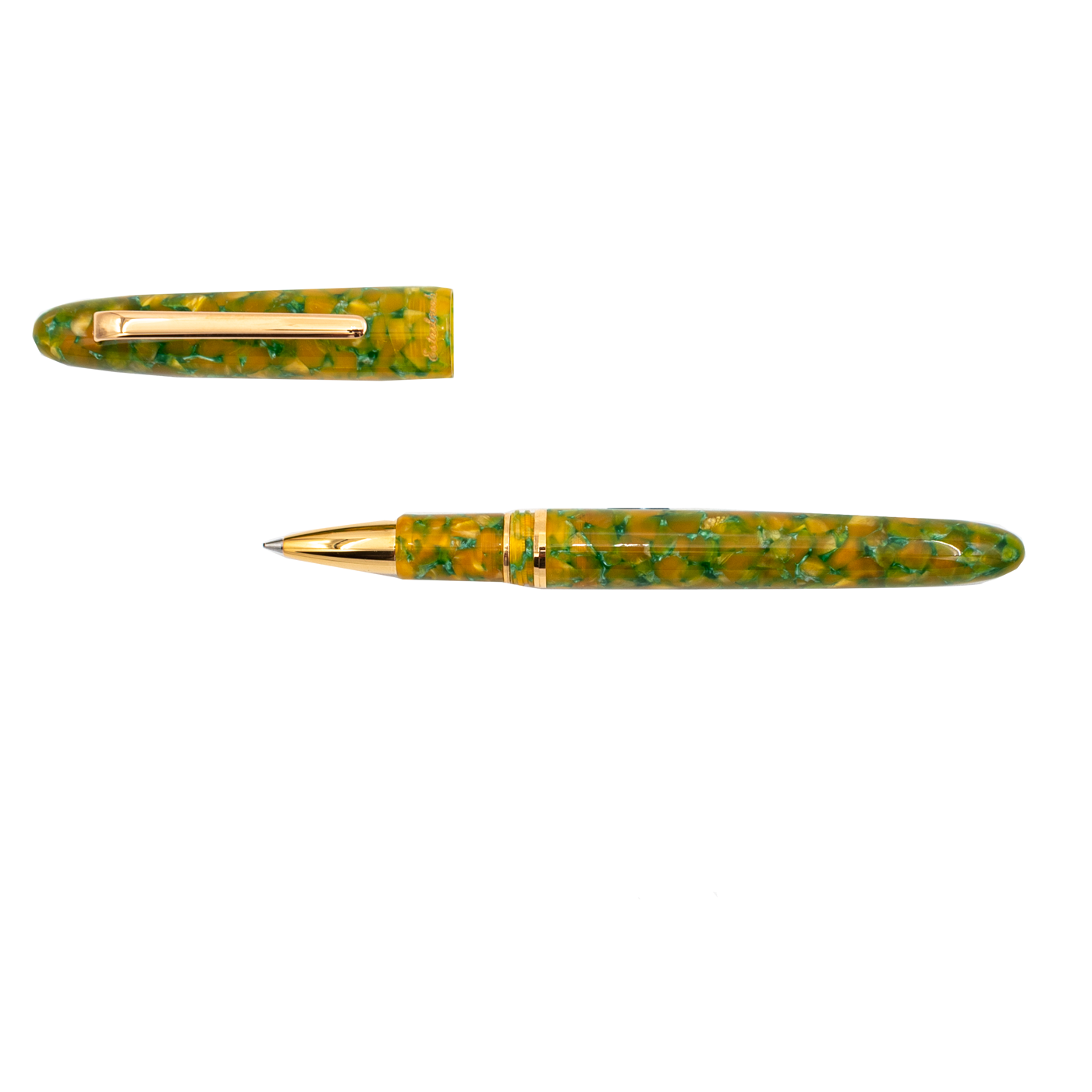 Esterbrook Estie Rainforest Rollerball - Gold trim