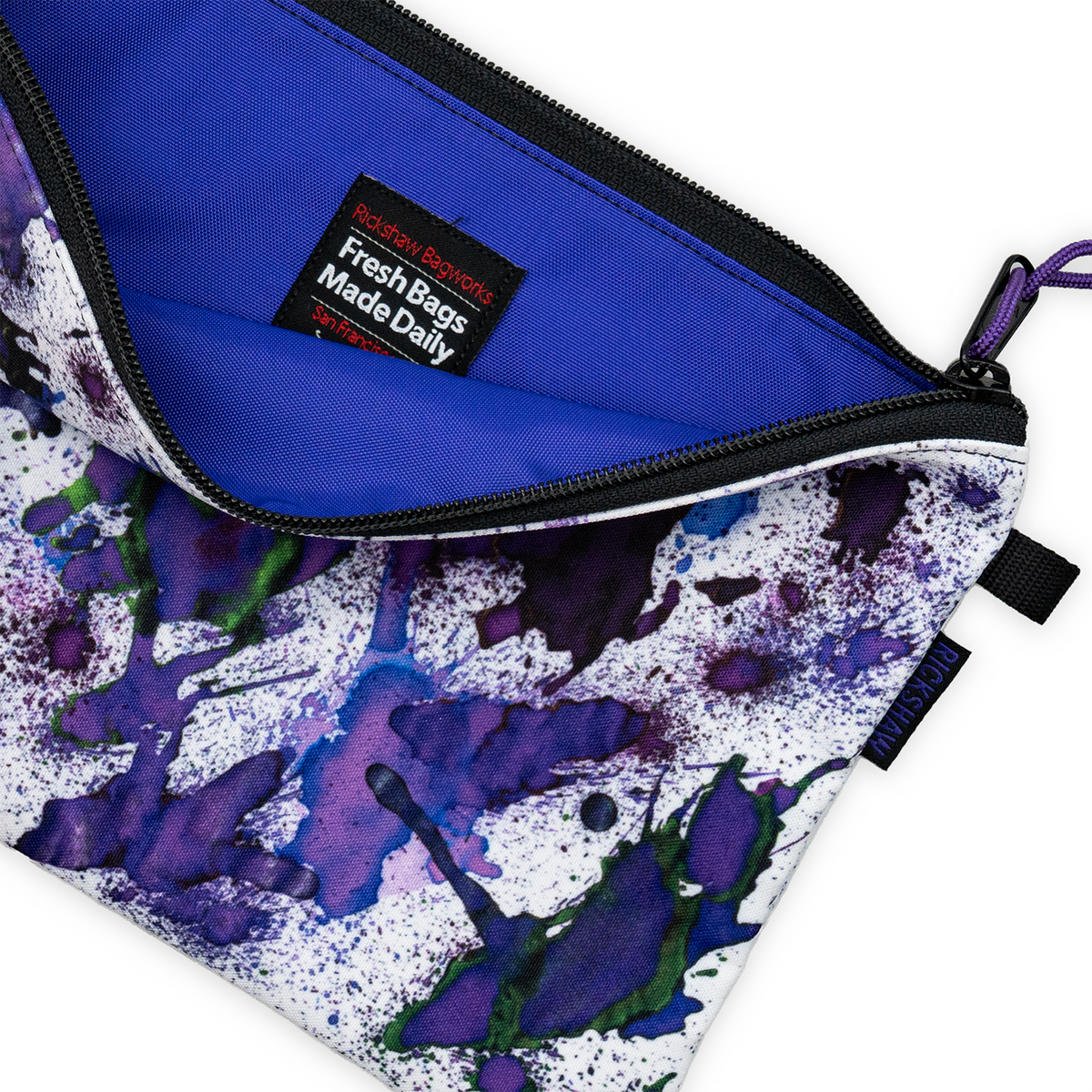 Rickshaw Large Utility Case A5 - Purple Splatter