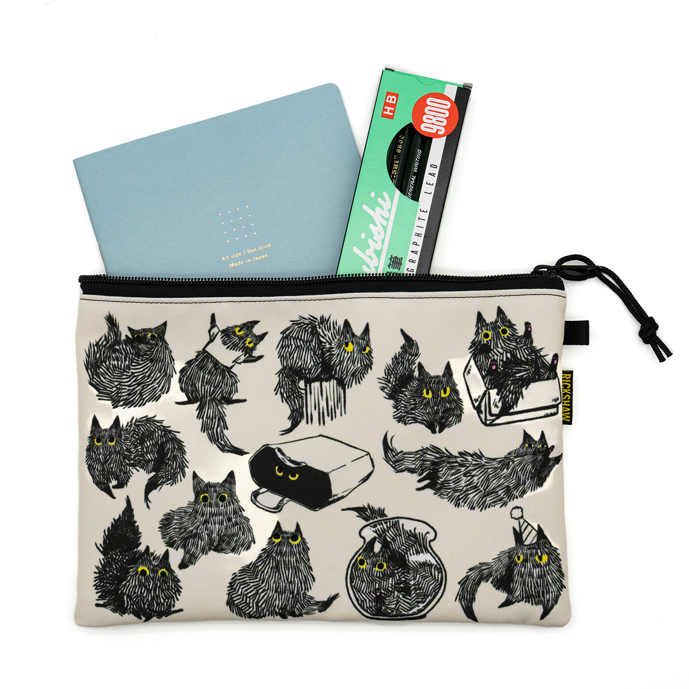 Rickshaw Yuki Cat Large Utility Case A5