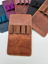 Galen Leather Co. Replacement Leather 4 Slot Pen Insert - Crazy Horse Tan