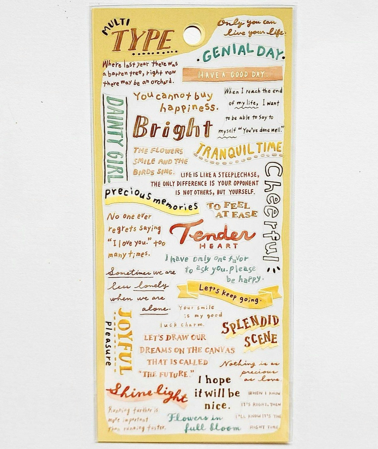 Mind Wave Stickers- Multi Type yellow