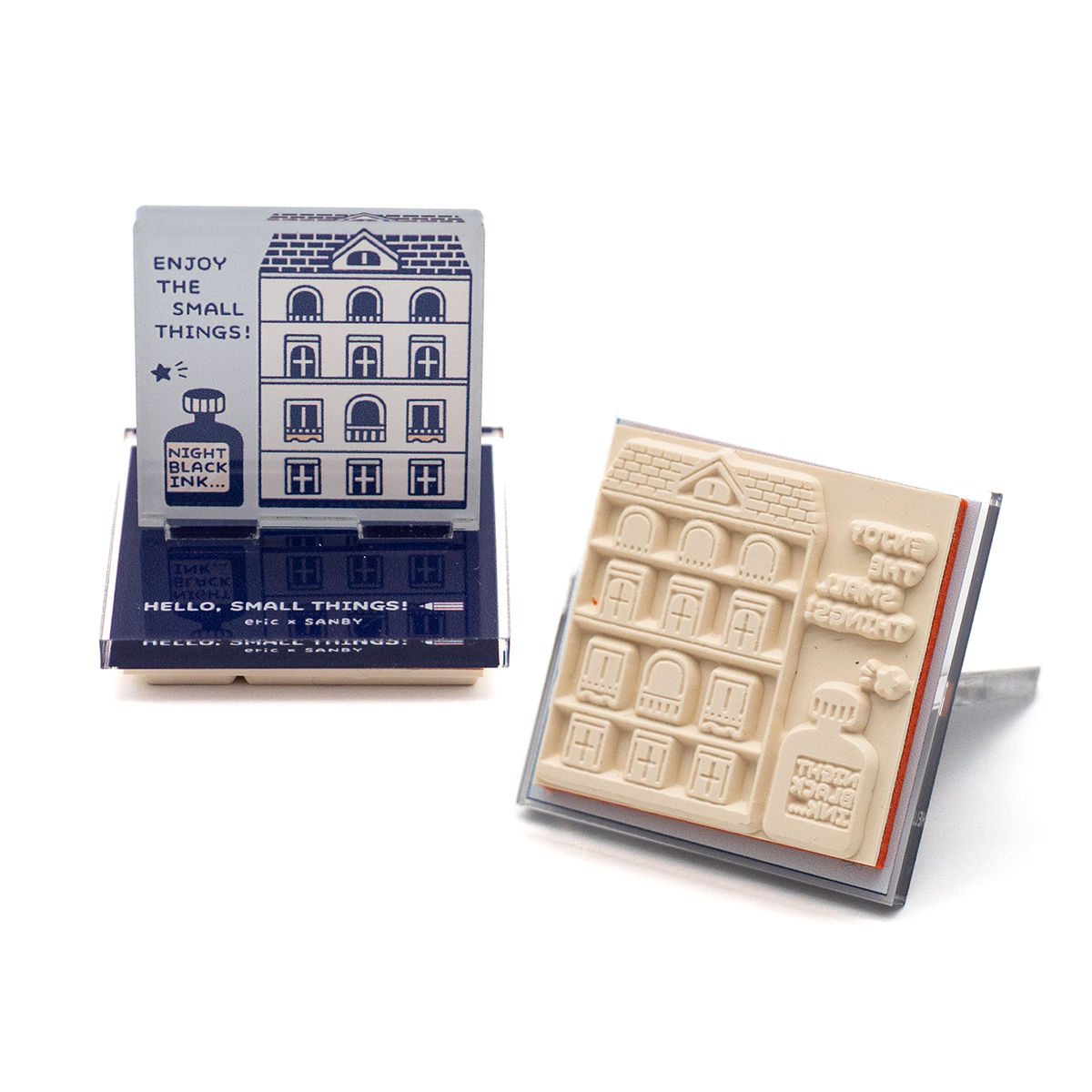 Sanby x Eric Small Things Acrylic Stand Stamp - Town