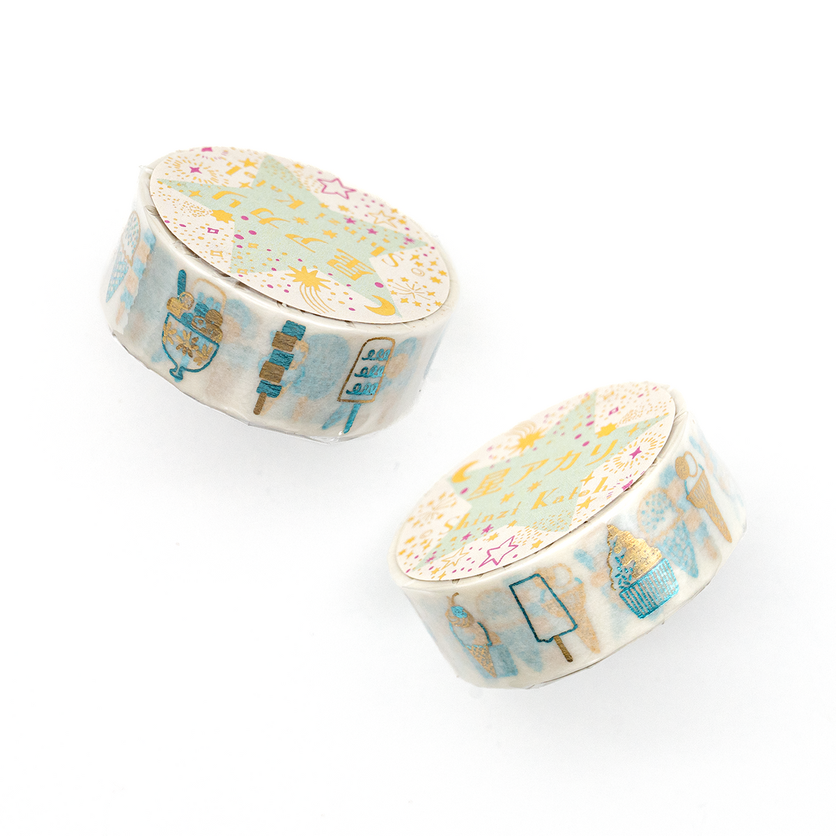Seal-Do Shinzi Katoh Washi Tape - 15mm - Ice Cream