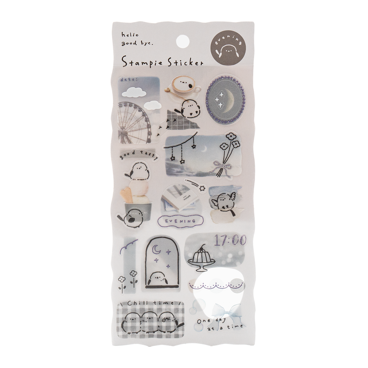 Q Lia Stampie - Evening Gray Sticker Sheet