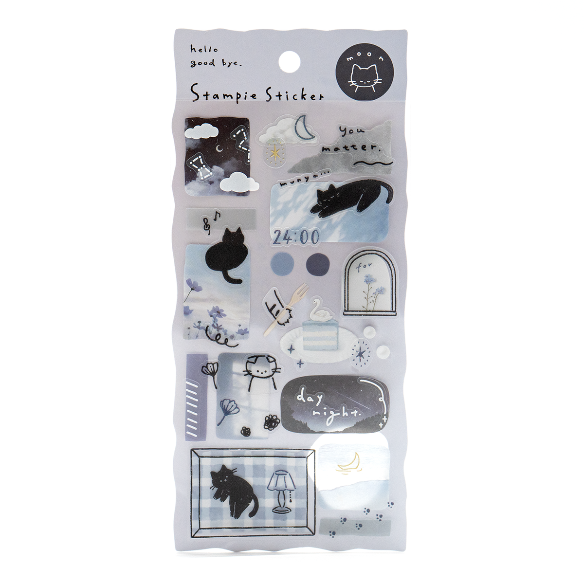 Q Lia Stampie - Navy Moon Sticker Sheet