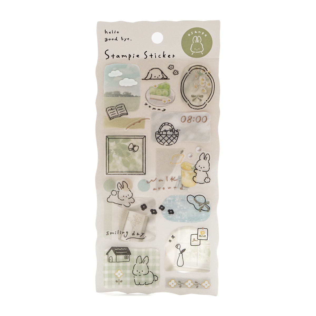 Q Lia Stampie - Osampo Green Sticker Sheet