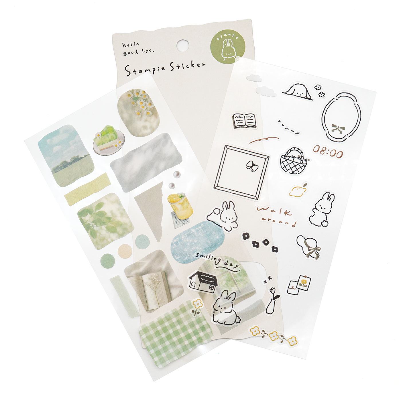 Q Lia Stampie - Osampo Green Sticker Sheet