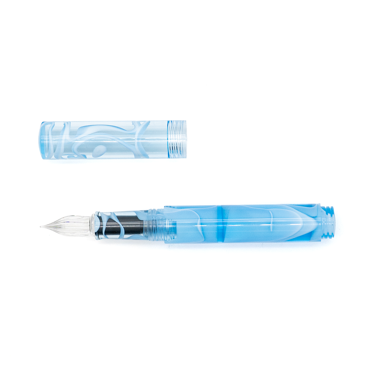 Teranishi Guitar Glass Dip Pen - Ice Blue