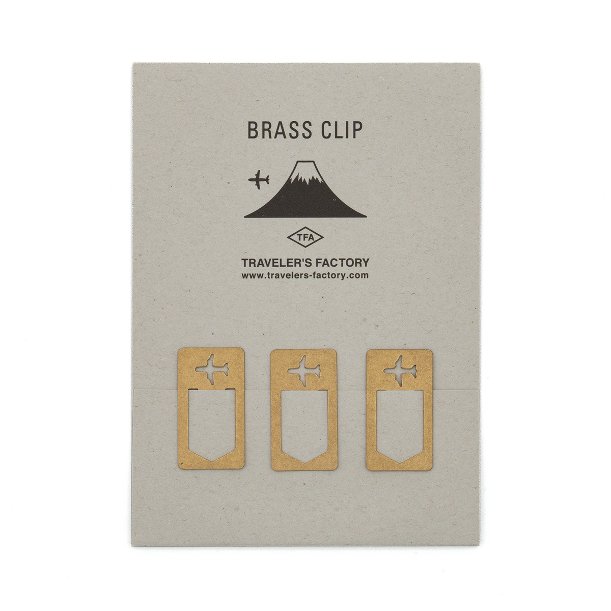 TRAVELR'S Factory Original Brass Clip Airplane