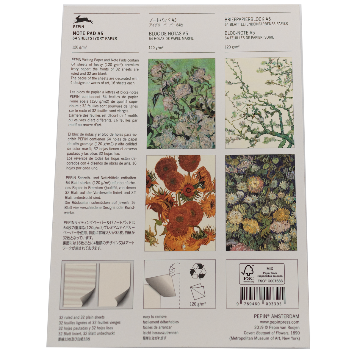 Pepin Notepad A5 - Vincent Van Gogh