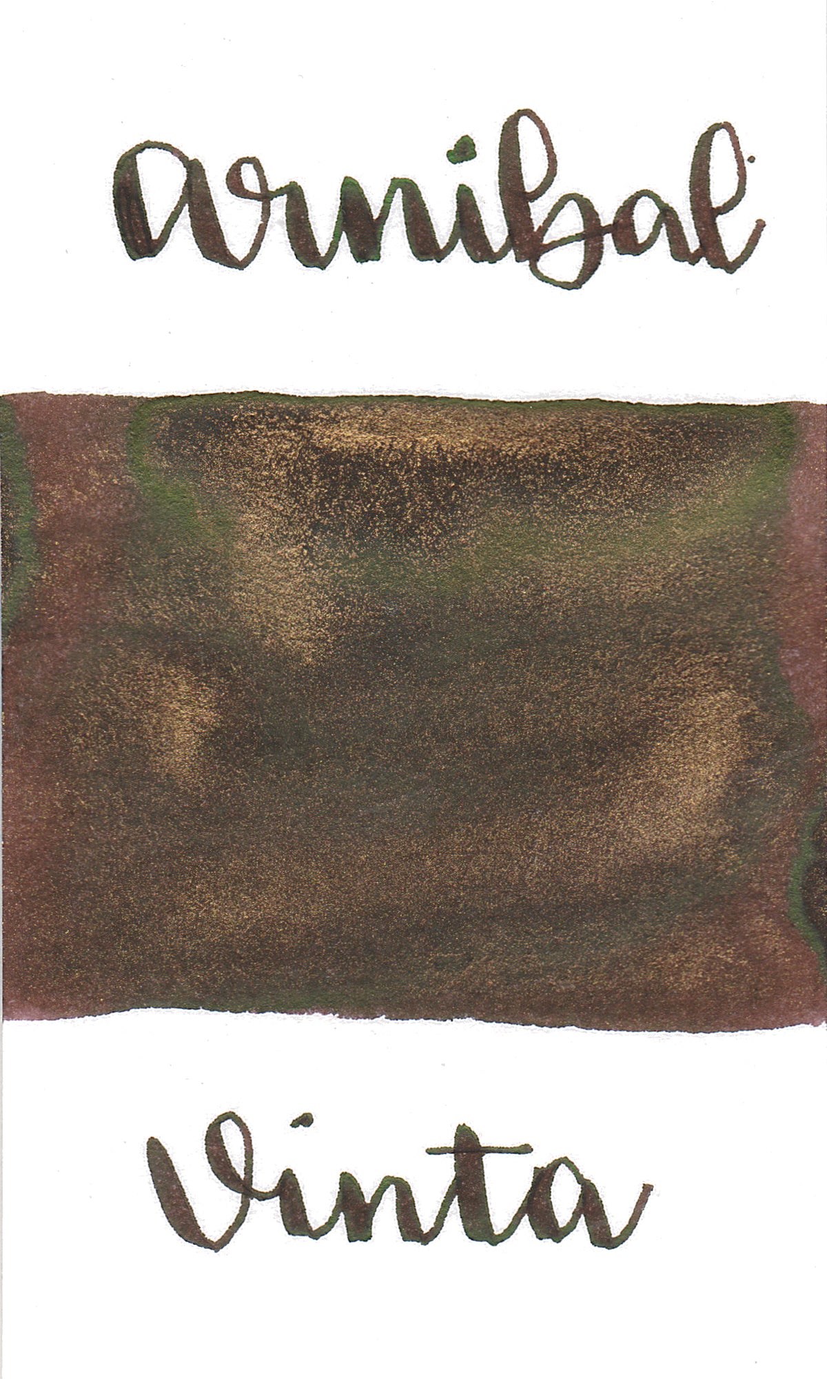 Vinta Inks - Hello, Rain Collection - Burnt Sugar - Arnibal 1856