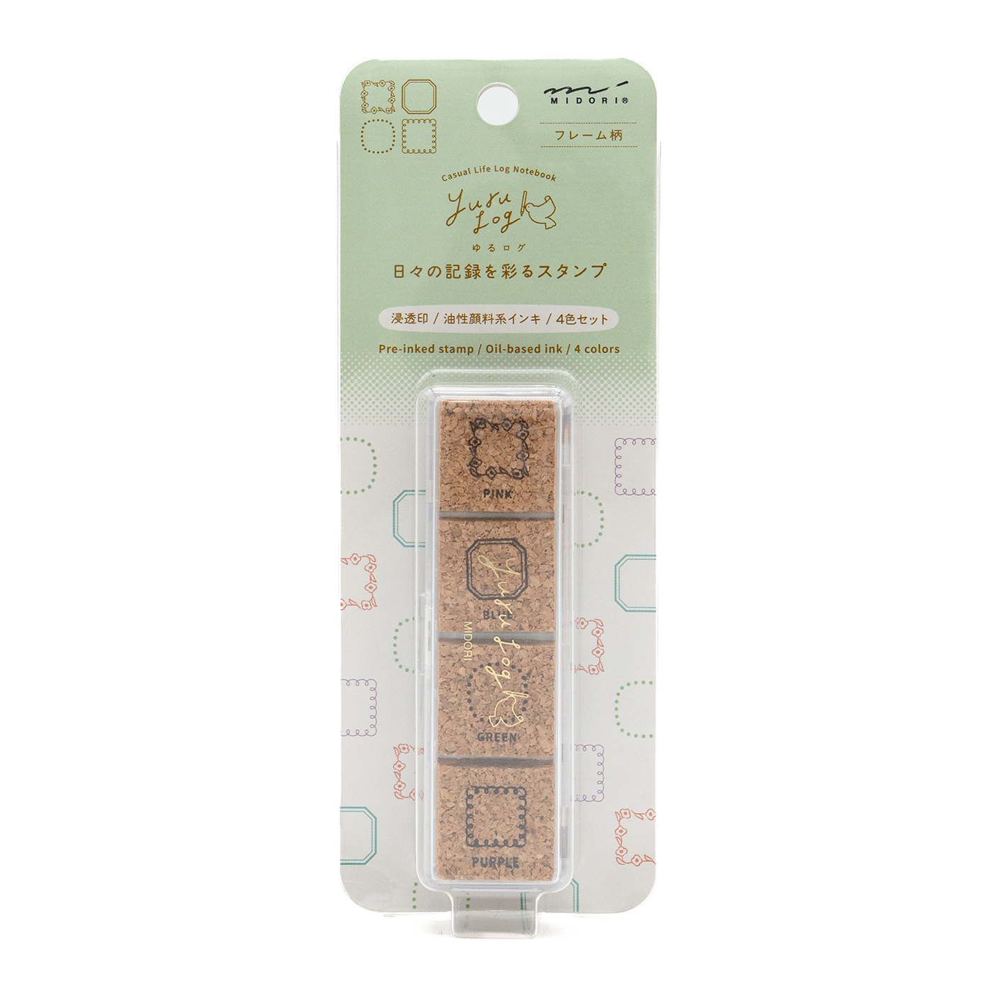 Midori Yurulog Frame Stamp