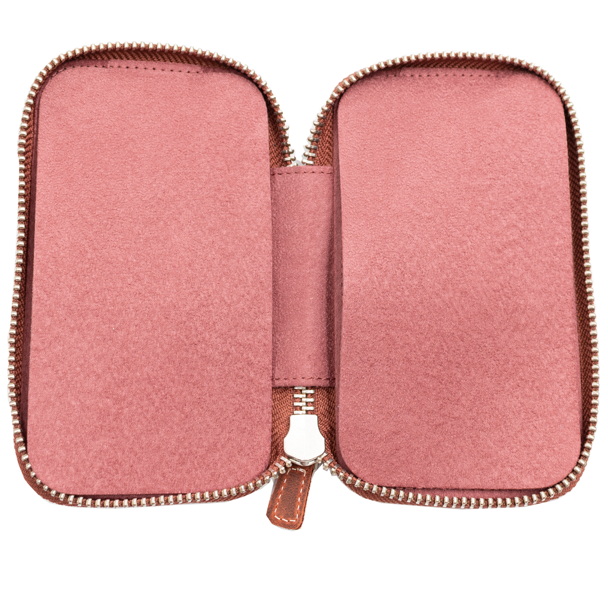 Galen Leather Co. Zippered 6 Slot Pen Case - Crazy Horse Orange