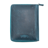 Galen Leather Co. Zippered 5 Slot Pen Case - Crazy Horse Ocean