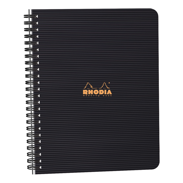 Rhodia Meeting Book, 6.5 x 8.25, Black 