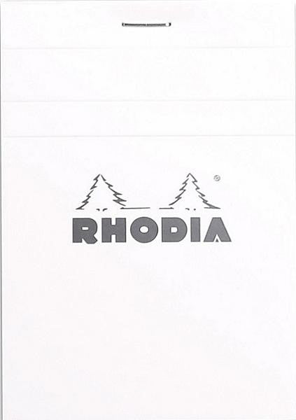 Rhodia #12 Classic Staplebound Notepad - Ice