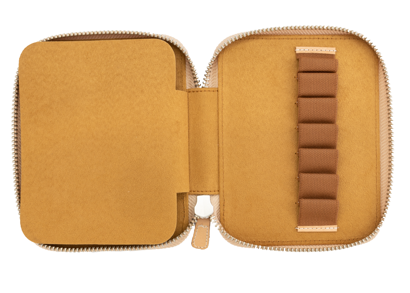 Galen Leather Co. Zippered Collector Pen Case for 14 Kawecos - Undyed