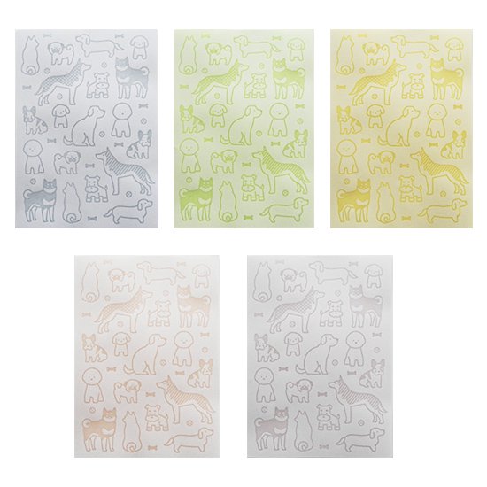 Kamiterior Memoterior SHEER Notepad- Dogs