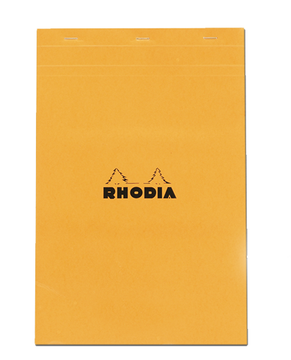 Rhodia #19 Classic Staplebound Notebook - Orange