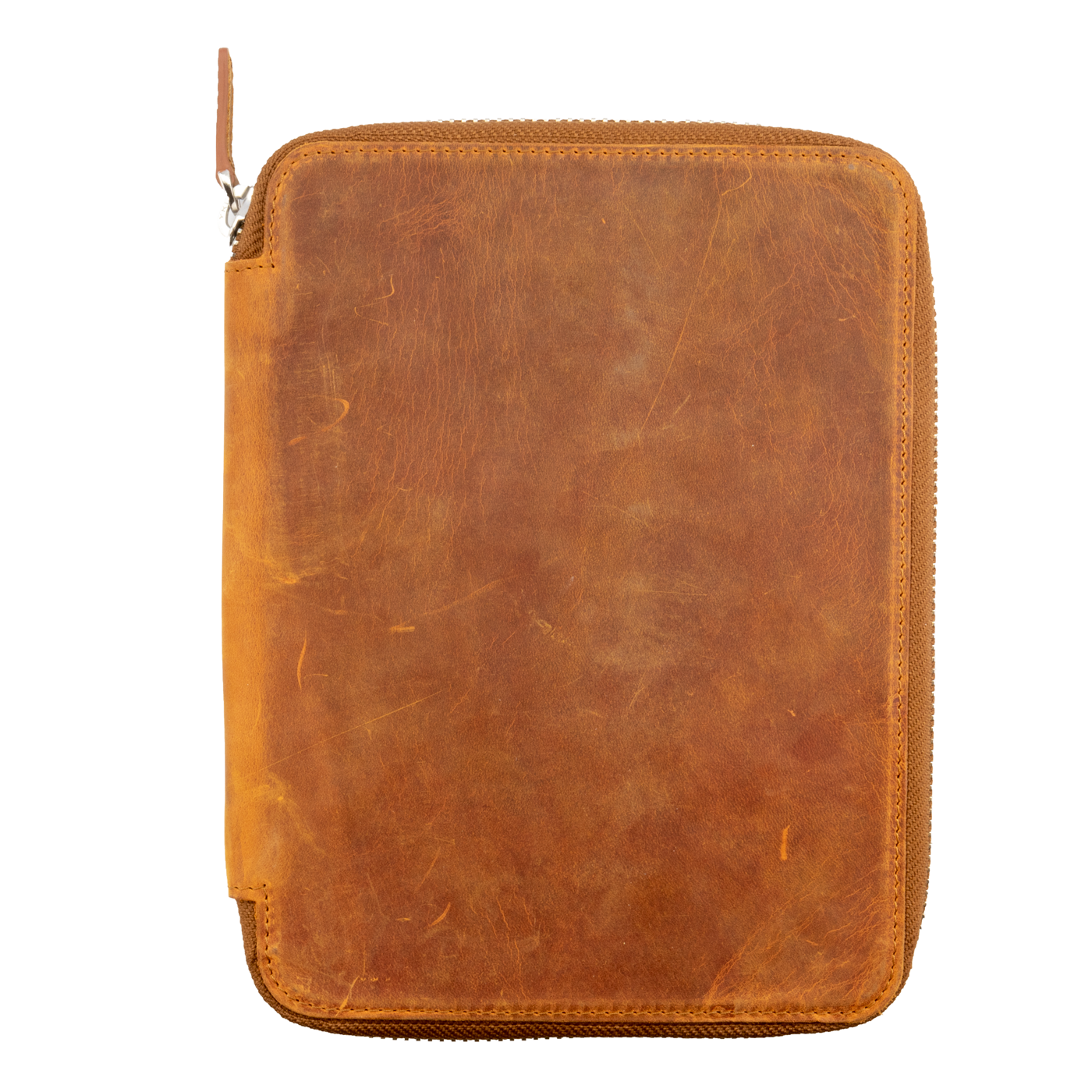 Galen Leather Co. Zippered 20 Slot Pen Case - Crazy Horse Brown