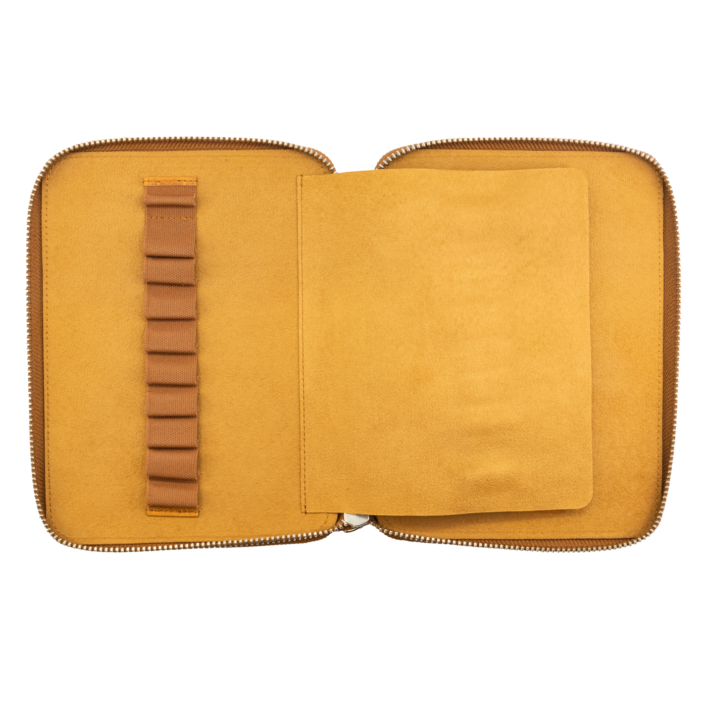 Galen Leather Co. Zippered 20 Slot Pen Case - Crazy Horse Brown