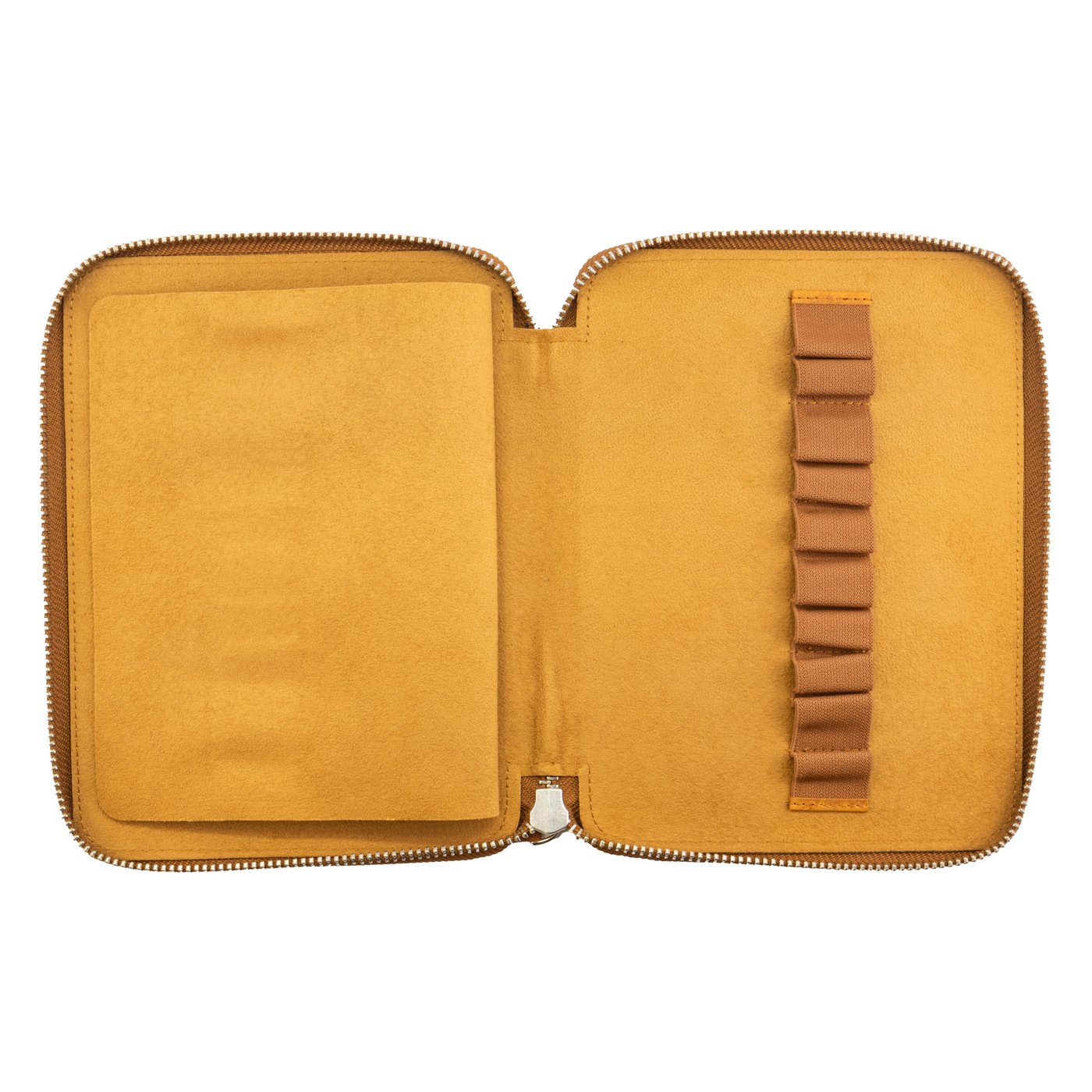 Galen Leather Co. Zippered 20 Slot Pen Case - Crazy Horse Brown