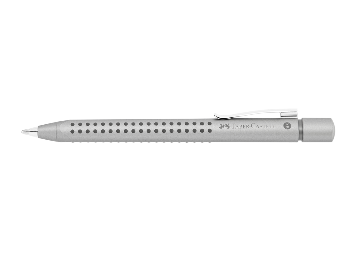Faber-Castell Grip 2011 Silver Extra Broad Ballpoint Pen