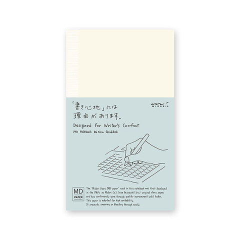 Midori MD B6 Slim Notebook- Grid