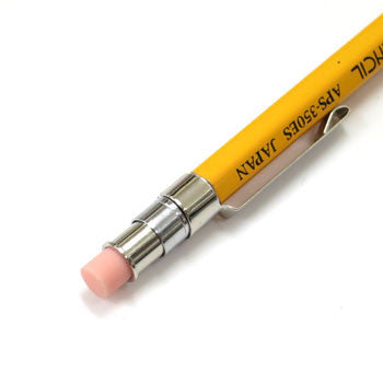 OHTO Short Wooden 0.5mm Mechanical Pencil- Yellow