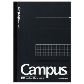 Kokuyo Campus B5 Notebook- Black, Graph (40 Sheets)