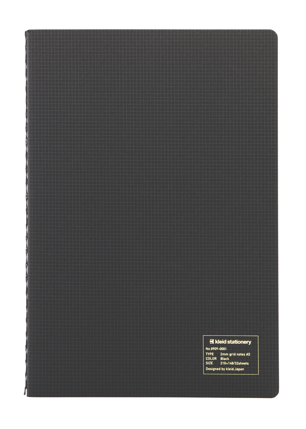 Kleid 2mm Grid Notes A5- Black