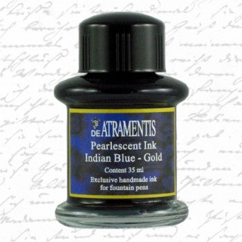 De Atramentis Pearlescent Indian Blue Gold