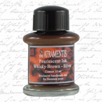 De Atramentis Pearlescent Whisky Brown Silver