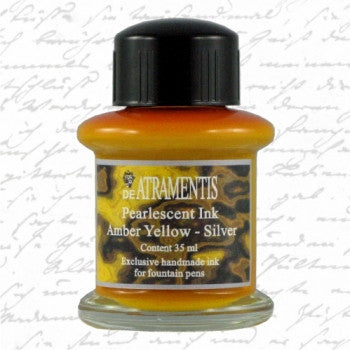 De Atramentis Pearlescent Amber Yellow Silver