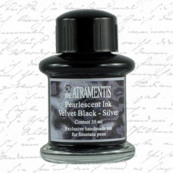 De Atramentis Pearlescent Velvet Black Silver
