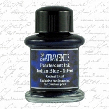 De Atramentis Pearlescent Indian Blue Silver