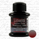 De Atramentis Pearlescent Bordeaux Red Silver