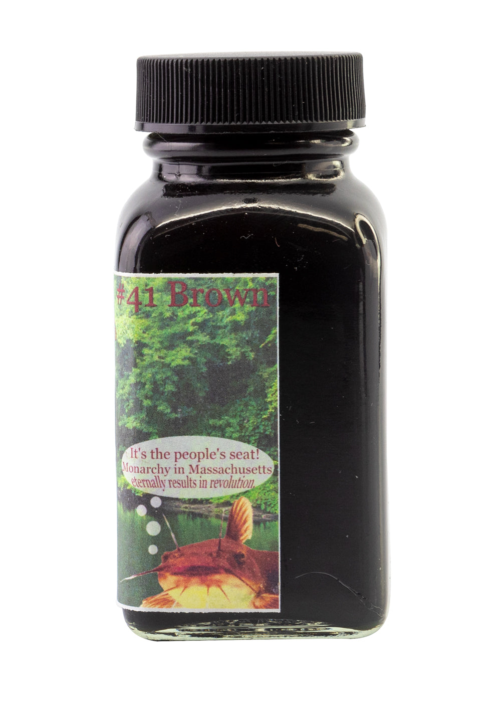 Brown permanent ink from Noodler's, made in USA.  Bulletproof  Archival - fade resistant  Forgery Resistant  Water Resistant