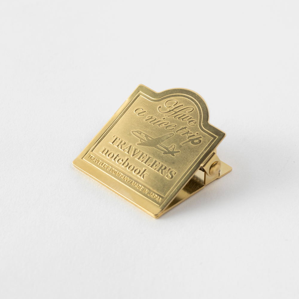 TRAVELER'S COMPANY Traveler's Notebook Brass Clip Airplane
