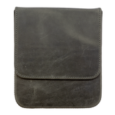 Galen Leather Co. Magnum Opus 6 Slot Magnetic Hard Pen Case - Crazy Horse Smoky