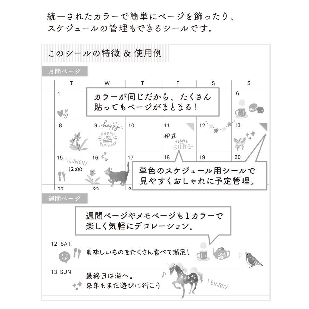 Midori Planner Stickers- Purple