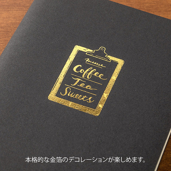 Midori Foil Transfer Stationery Stickers - Coffee